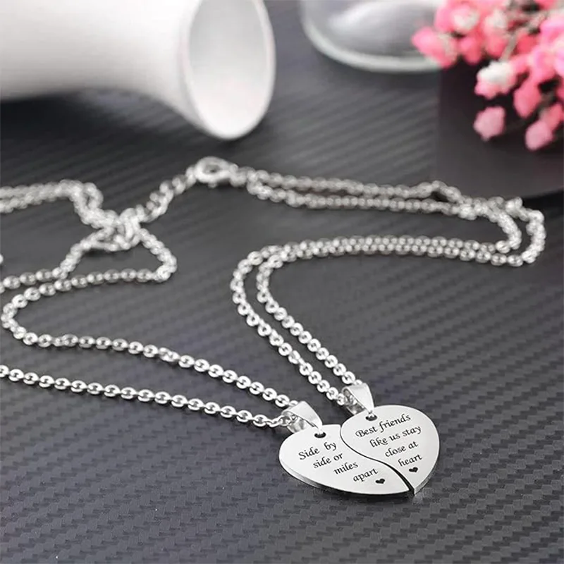Vriendschap roestvrijstalen tienermeisje ketting