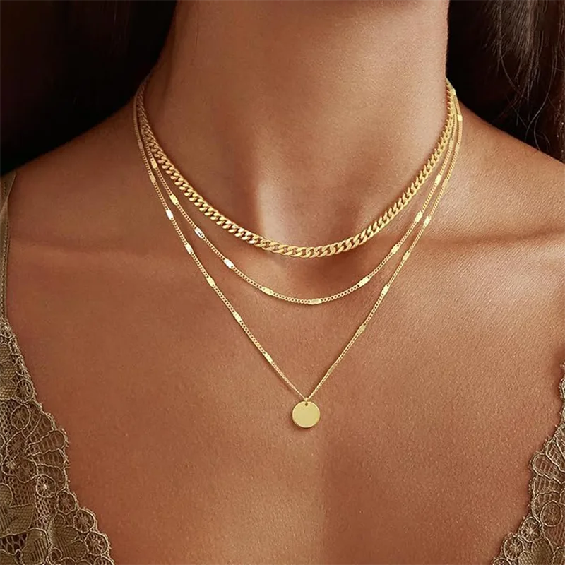 Dames vergulde damesmode ketting