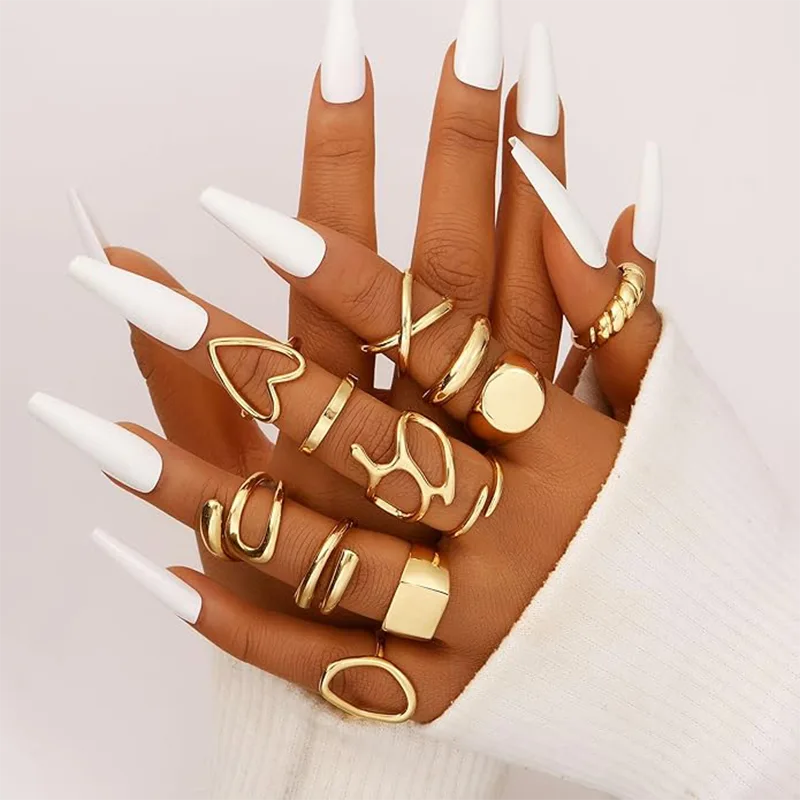 Vrouwen echte vergulde mode-ring